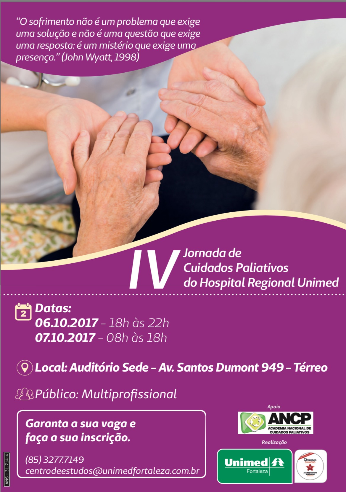 IV Jornada de Cuidados Paliativos do Hospital Regional Unimed
