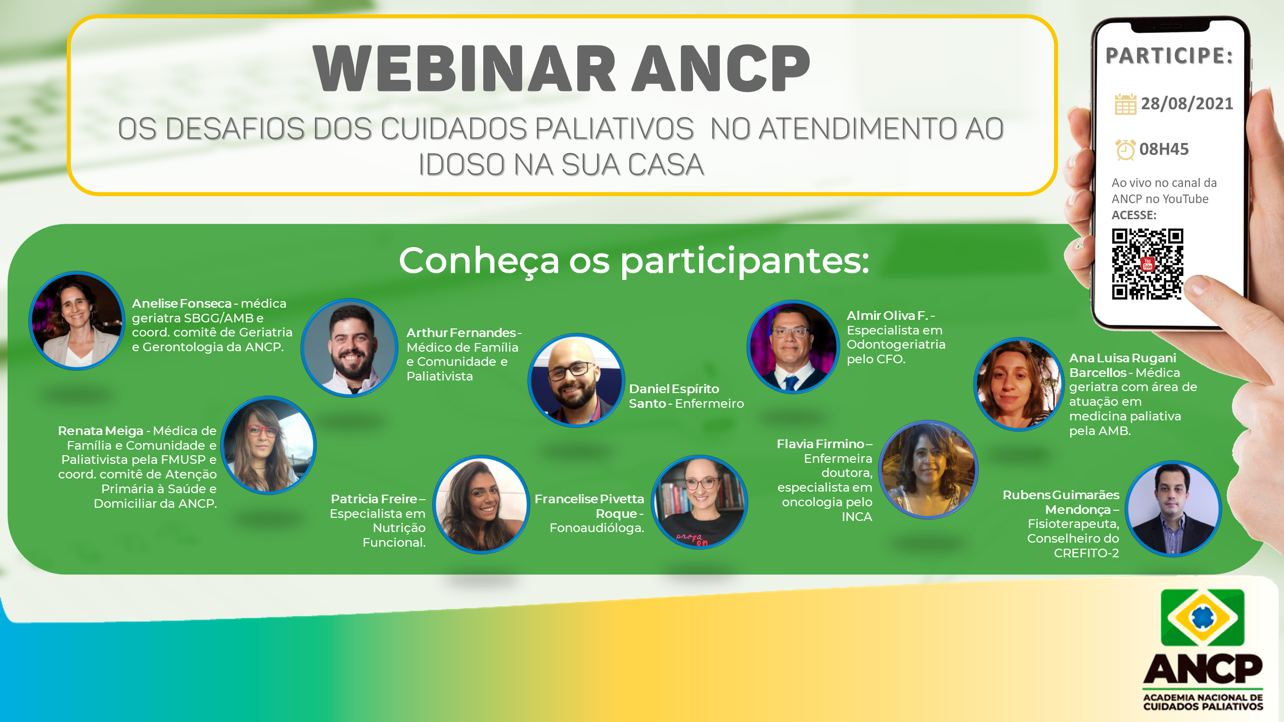 Comitês de Geriatria e Gerontologia e Atenção Primária à Saúde e Domiciliar da ANCP realizam Webinar