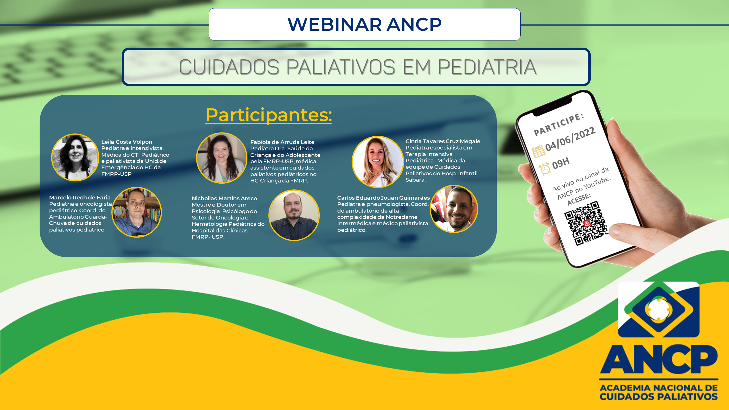 Webinar ANCP sobre Cuidados Paliativos em Pediatria