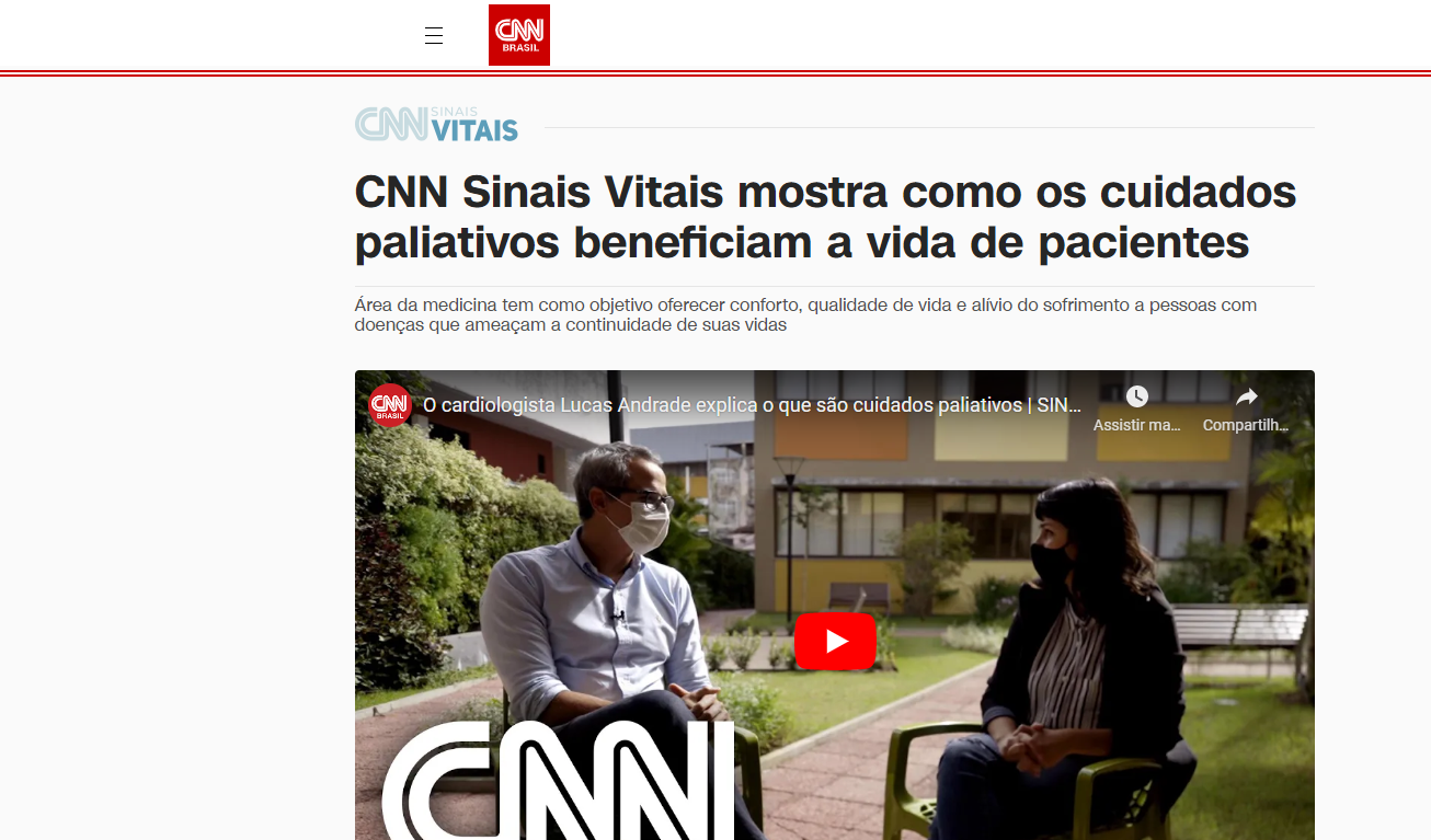 CNN Sinais Vitais mostra como os cuidados paliativos beneficiam a vida de pacientes