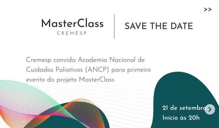 ANCP a convite do Cremesp participa do projeto MasterClass