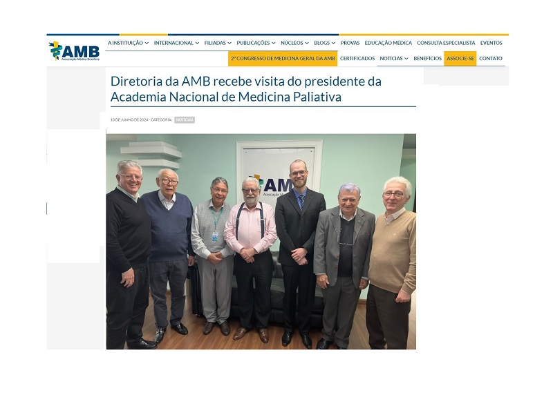 Diretoria da AMB recebe visita do presidente da ANCP