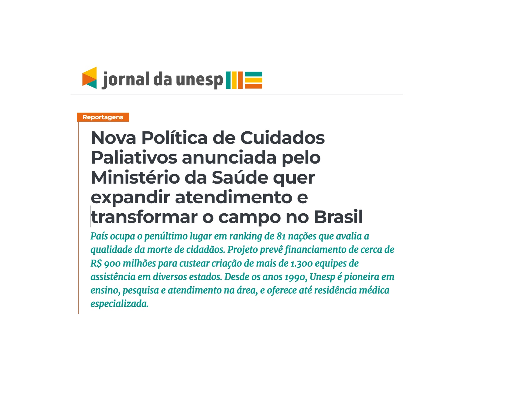 ANCP no Jornal da Unesp