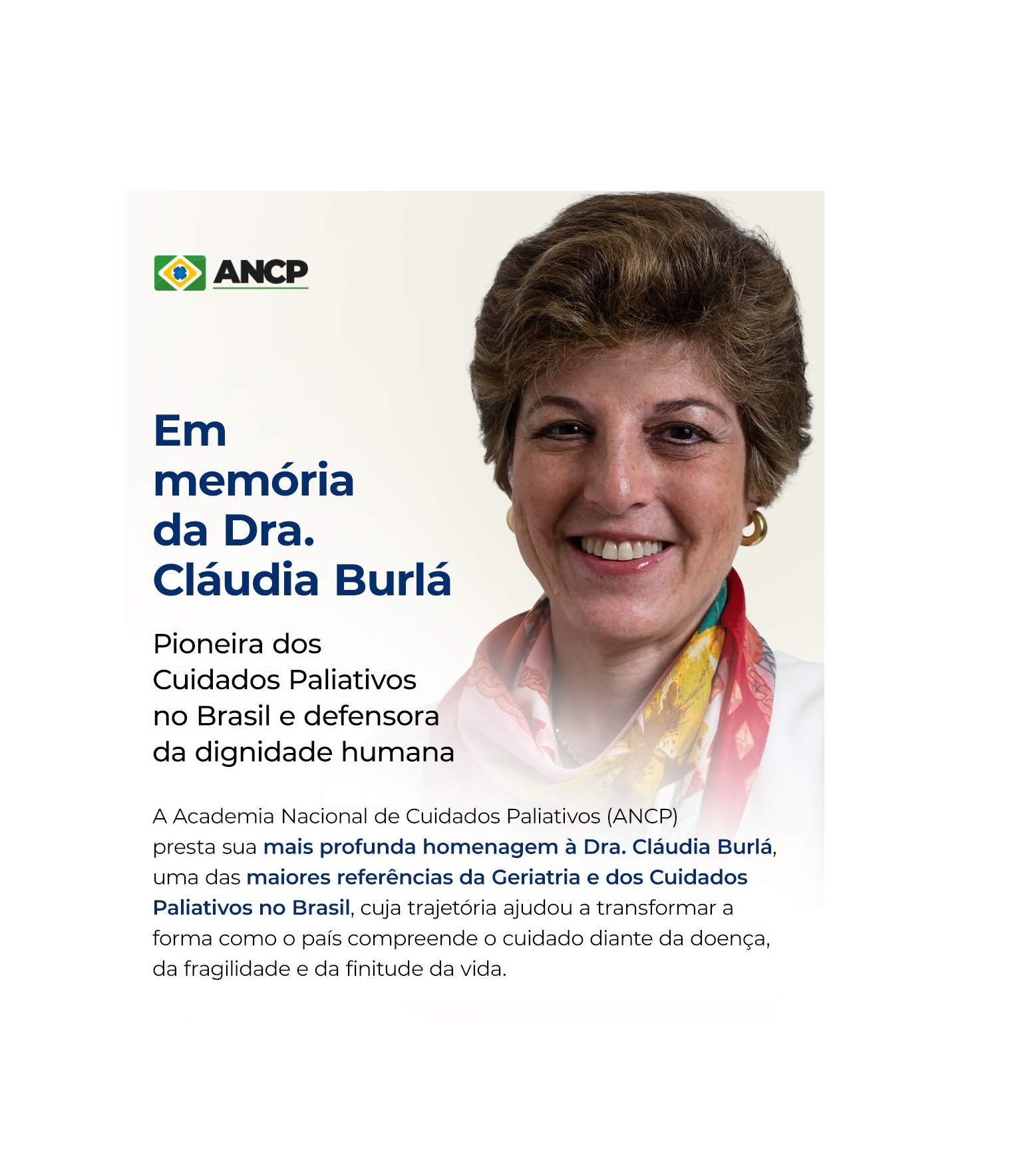 Em memória da Dra. Cláudia Burlá
